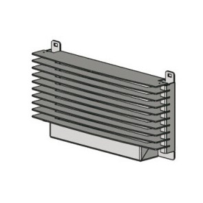 Grille sortie air chaud (depuis 09 2005) ASTRA 05 BOX PELLET 43640537