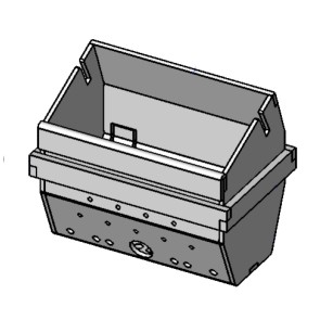 Pot de combustion complet en acier inox AISI 310 L ATHOS MULTIAIR 41401068740