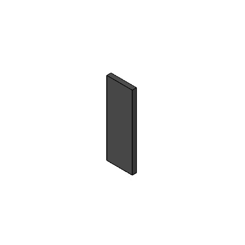 Plaque centrale en marbre noir MODULO BOX PELLET 4301012A