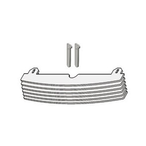 Grille antérieure sortie air NOVA AIR BOX PELLET 43640492