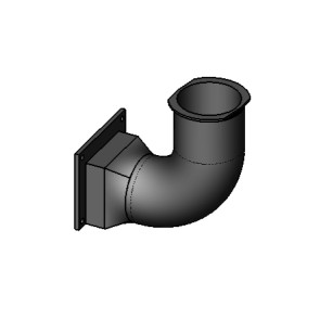 Coude silicone noire TUBE 41801105100