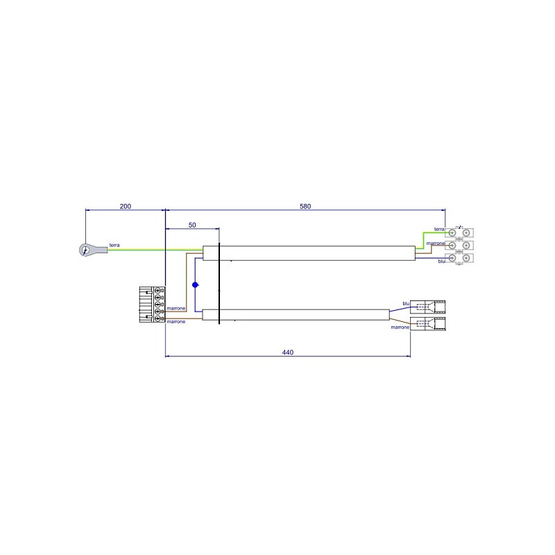 Cable CLUB HYDRO 15 KW VER.2009 COD. 7109007 41451101202