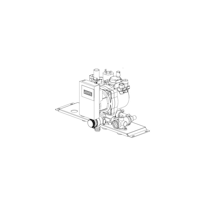 Kit hydraulique pompe de circulation Wilo Yonos Para haut rendement CLUB HYDROMATIC 24 KW 41501600250