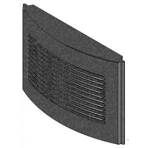 Grille de sortie air chaud en fonte DUO HYDRO AIR HIGH EFFICIENCY 413008016V