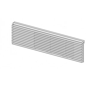 Grille antérieur aluminium noire LINEA COMFORT AIR 9 M1 41311600220P