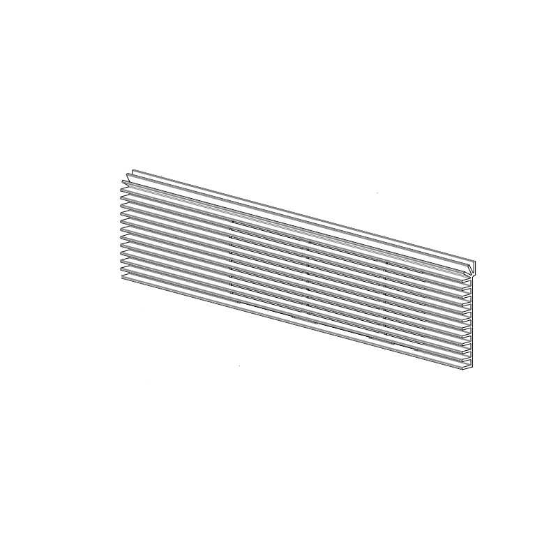 Grille antérieur aluminium noire LINEA COMFORT AIR 9 M1 41311600220P