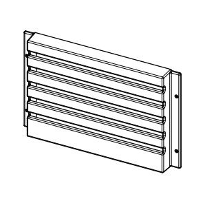 Grille air en fonte noir MAGGIE - 2016 41301602400V