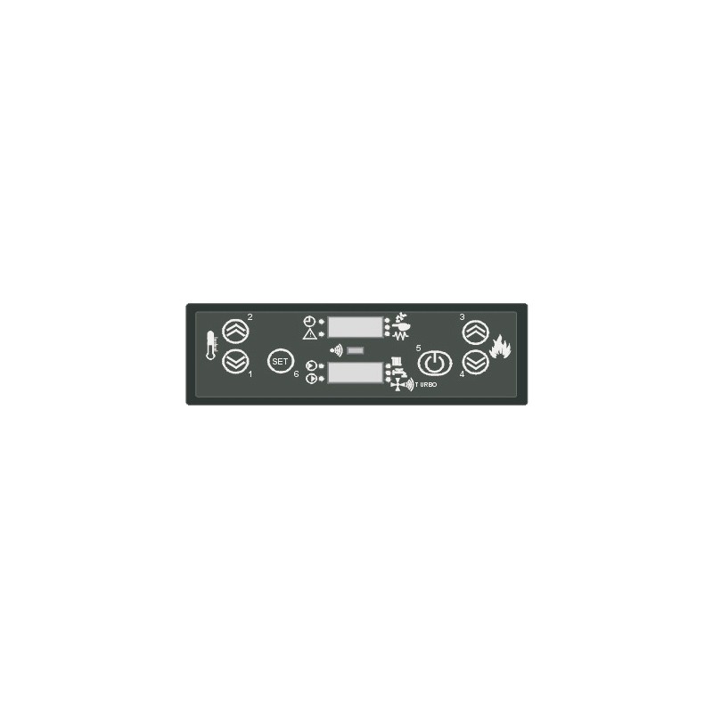 Tableau de commande avec afficheur à LED POLAR MULTIAIR (BOX PELLET) 4160311