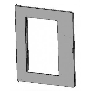 Porte esthétique noir poêle RED ALTHEA MULTIAIR 41411762040P