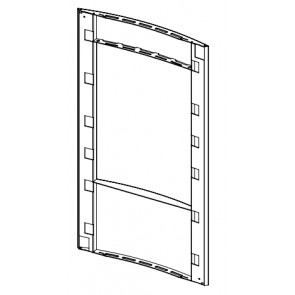 Porte esthétique poêle RED LOTO MULTIAIR 437017014