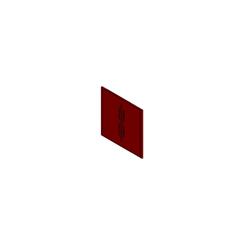 Carreaux latéraux en céramique BORDEAUX poêle RED MARGHERITA AIR - 2014 41250903860