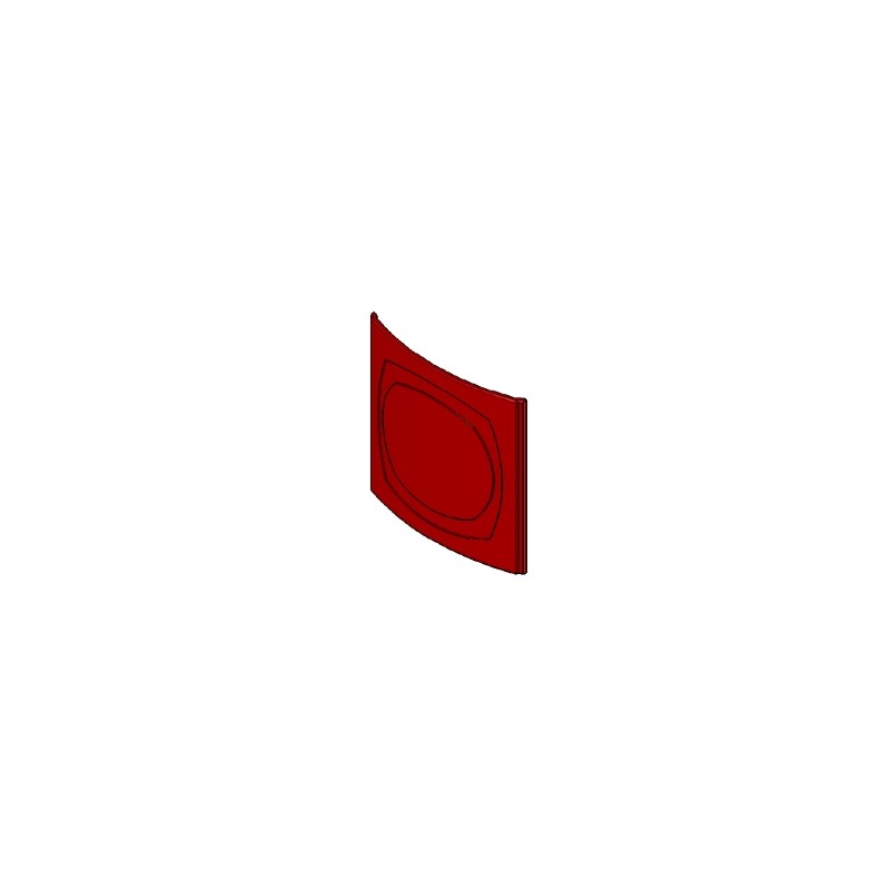 Carreaux latéraux en céramique BORDEAUX poêle RED ORCHIDEA AIR - 2014 41250903160