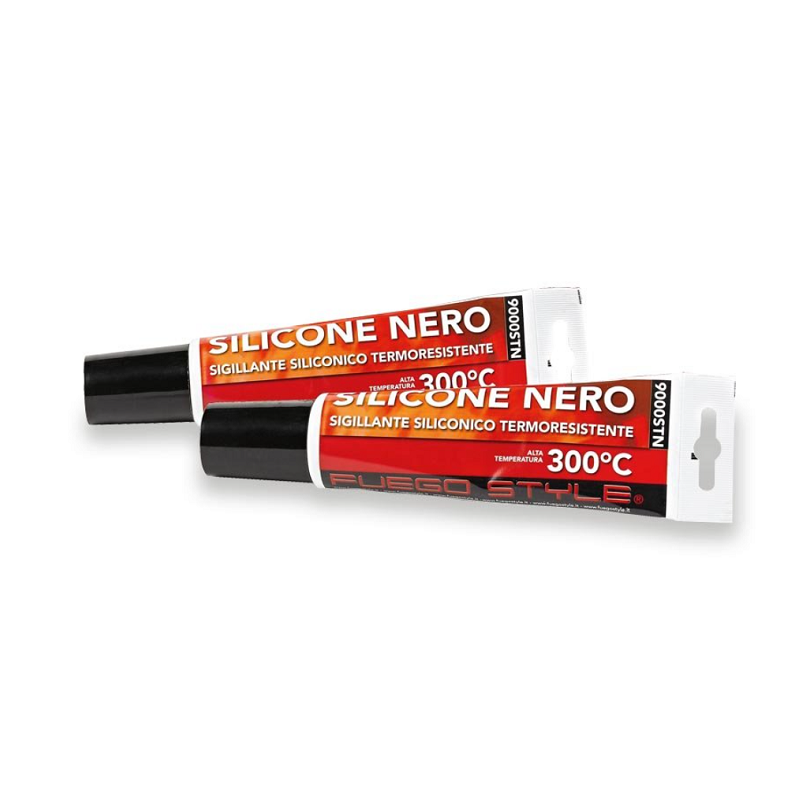 Tube 150 ml silicone noir thermorésistant 300°