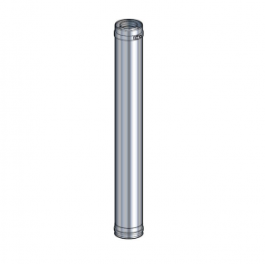 Elément droit 100 cm inox Poujoulat PGI 80/130 Ref.37080705