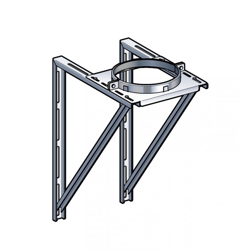 Support mural inox réglable 5 à 15 cm Poujoulat PGI 80/130 Ref.45130056