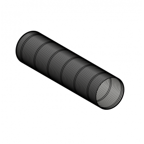 Galva flex (longueur 1 m) noir Ø 60 mm Poujoulat PGI 60 Ref.51060911