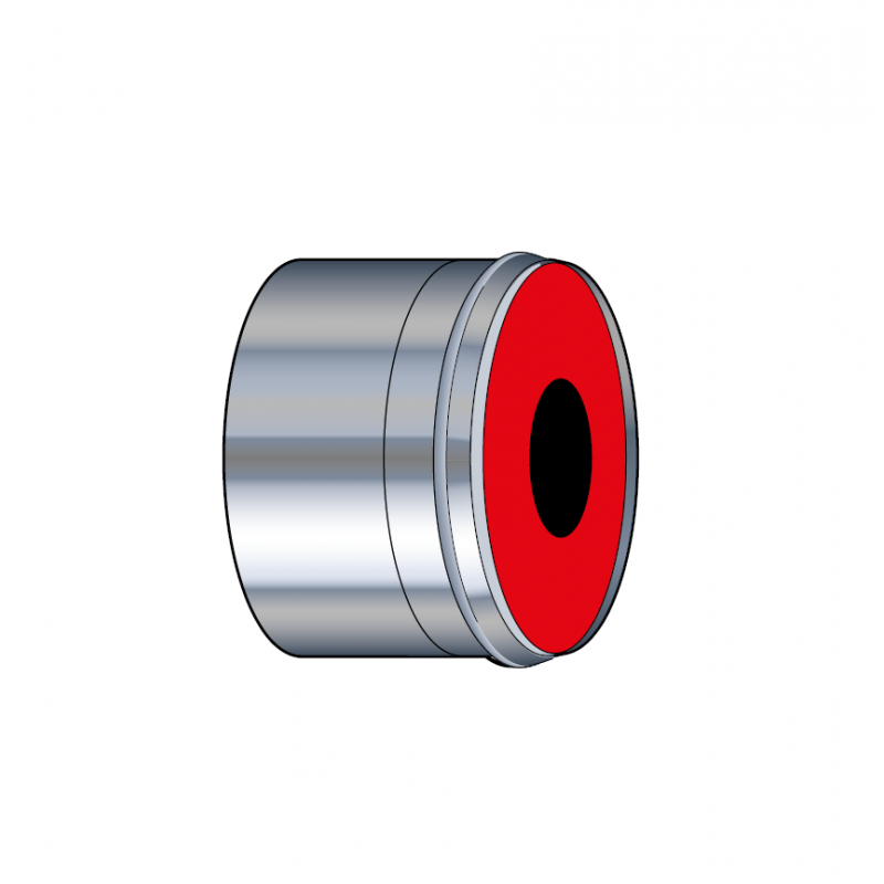 Adaptateur air étanche à membrane Øbuse air Ø 35-55 mm inox Poujoulat PGI 35-55 Ref.37060903