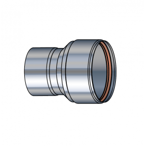 Adaptateur air étanche flexible Ø 60-80 mm buse inox Poujoulat PGI 60-80 Ref.37060912