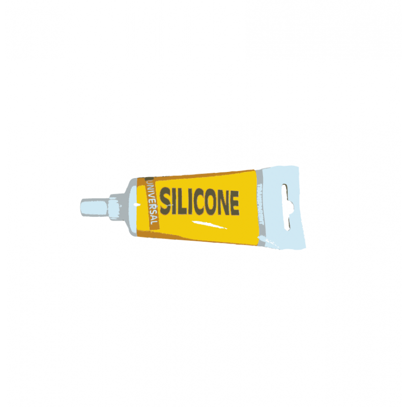 Tube de silicone 80 ml (étanchéité flexible air) Poujoulat PGI - Ref.55000284