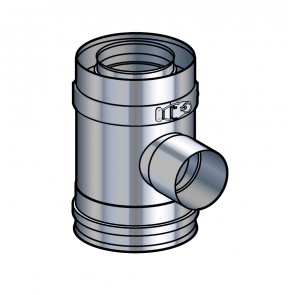 Elément prise d'air inox pour support sol réglable Poujoulat PGI 80/130 Ref.37080506