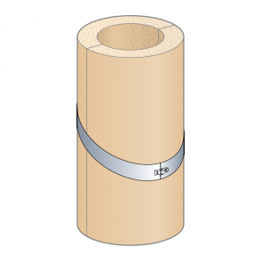 Coquille isolante plafond rampant pente 0-40% (hauteur 50 cm) Poujoulat PGI 80/130 Ref.37080745