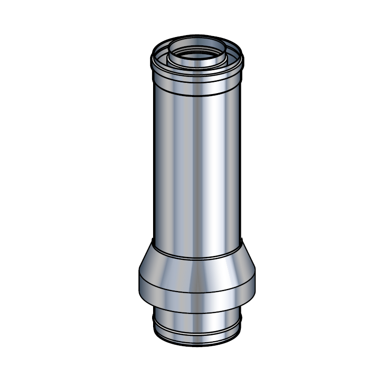 Sortie de toit RONDE  Hauteur 680 mm  Poujoulat PGI 80/130 Ref.37080751