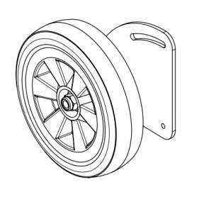 Roue droite RED LOGIKA 25 41801207850