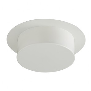 Finition plafond ronde blanche  Poujoulat pour conduit isolé en attente de diamètre intérieur  180 à 230 mm