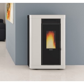EXTRAFLAME ANNABELLA AD EVO BlancPoêle à pellets canalisable extra-plat 9 kW