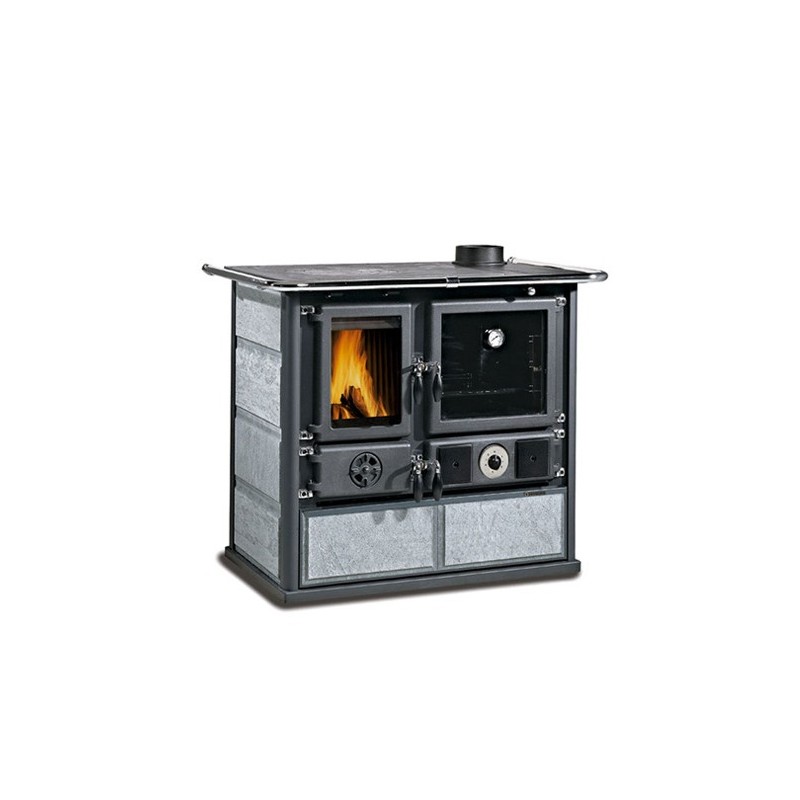 Thermo-cuisinière à bois La Nordica TERMOROSA DSA pierre naturelle