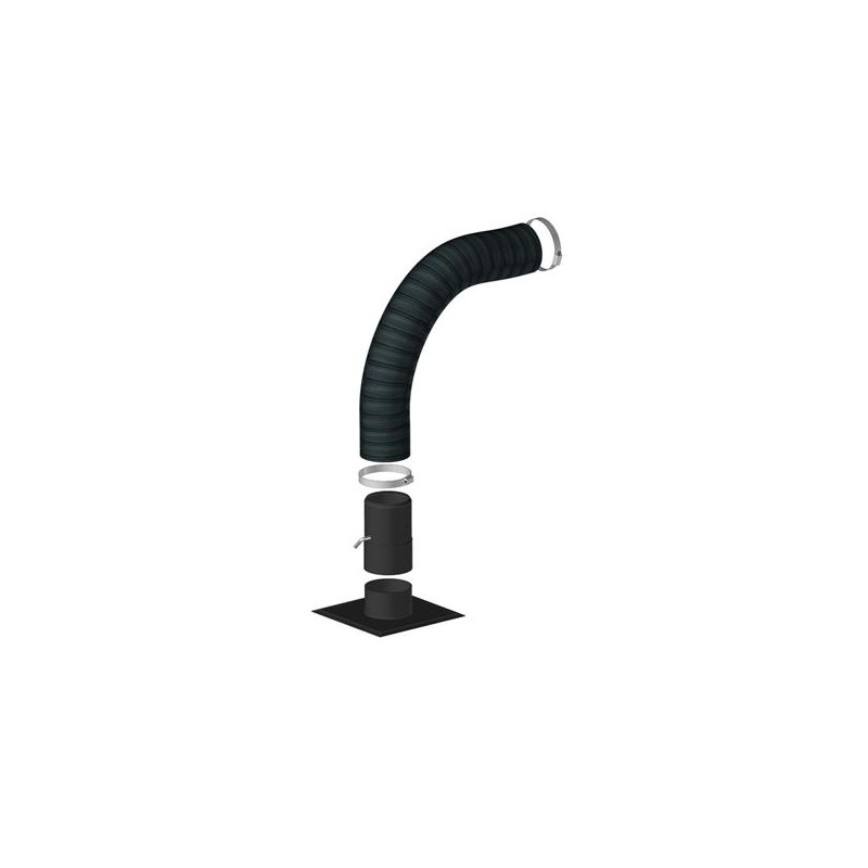 Pack d'arrivée d'air frais directe obturable 80 mm poele à bois sous — free download