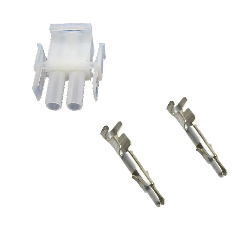 Connecteur complet NLOCK 2 voies pour bougie d'allumage de poêle à pellets  MEL13292+MEL13218