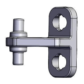 Kit de 2 charnières de porte à fente poêle MCZ ALEA AIR 7 S1 jusqu'à S/N 2206220040050 41202007420