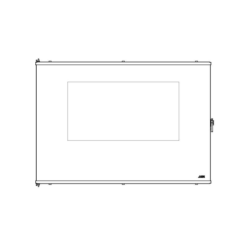 Porte finie complète poêle MCZ BOXTHERM 70 PELLET 41401224551