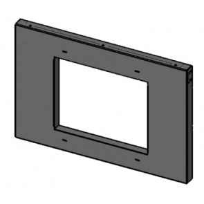 Cadre porte finition laquée noir poêle MCZ KAMA 41401011040V