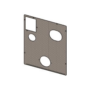 Carter postérieur Polar-Nova Multiair poêle MCZ NOVA AIR 43640783