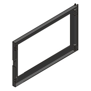 Cadre porte finition laquée noire poêle MCZ POWERBOX COMPACT 42021550