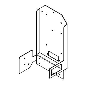 Support de la carte mére PWBOX poêle MCZ POWERBOX COMPACT 42041322A