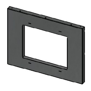 Cadre porte finition laquée noir poêle MCZ POWERTHERM 41400925240V