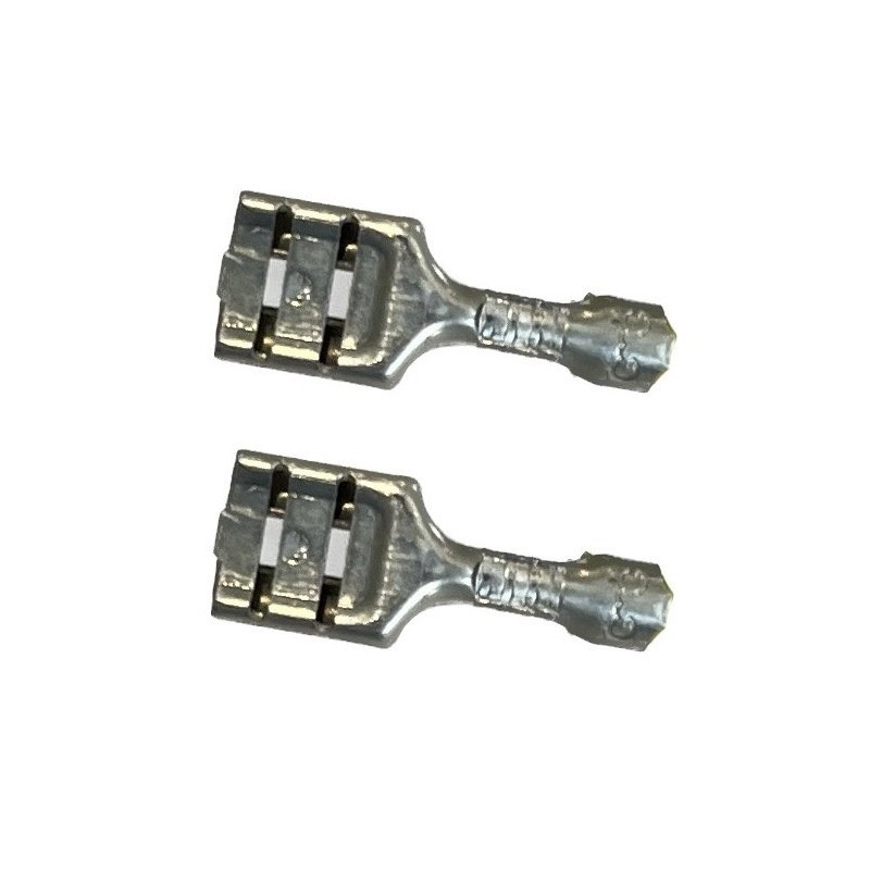 Connecteur Faston femelle pour bougie d'allumage de poêle à pellet (2 pièces) VA79490F