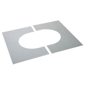 Poujoulat plaque de propreté pour pente de toit 0 à 10°Galva Ø 180 à 230 mm 