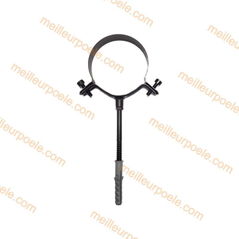 Collier économique et pratique noir Diametre  80 mm pour poele a pellets