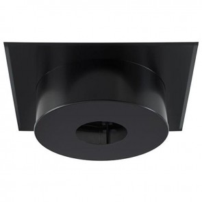 Poujoulat finition plafond noire ronde hauteur 12 cm pour conduit Ø 180 à 230 mm