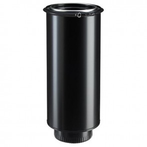 Elément droit de finition Poujoulat noir hauteur 45 cm Ø 230 mm