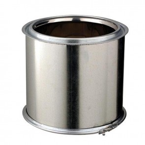 Elément droit Poujoulat isolé Inox-Galva longueur 25 cm Ø 150mm