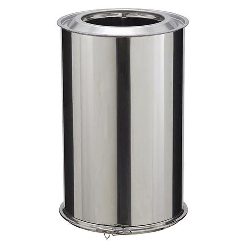 Poujoulat Elément droit isolé Inox -Inox longueur 45 cm Ø 150mm Poujoulat Elément droit isolé Inox -Inox longueur 45 cm Ø 150mm