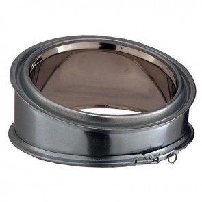 Coude Poujoulat à 15° Inox-Galva Ø230 mm