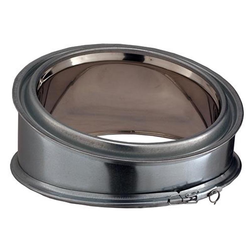 Coude Poujoulat à 15° Inox-Galva Ø230 mm