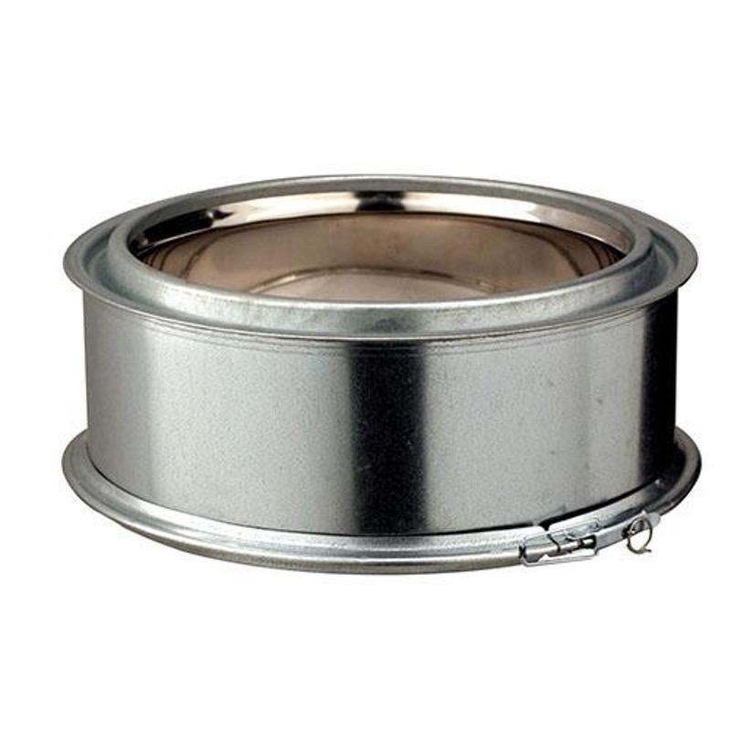 Elément droit Poujoulat isolé Inox-Galva longueur 10 cm Ø 150mm Elément droit Poujoulat isolé Inox-Galva longueur 10 cm Ø 150mm