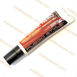 Tube de mastic silicone noir haute temperature 300° 150 ml